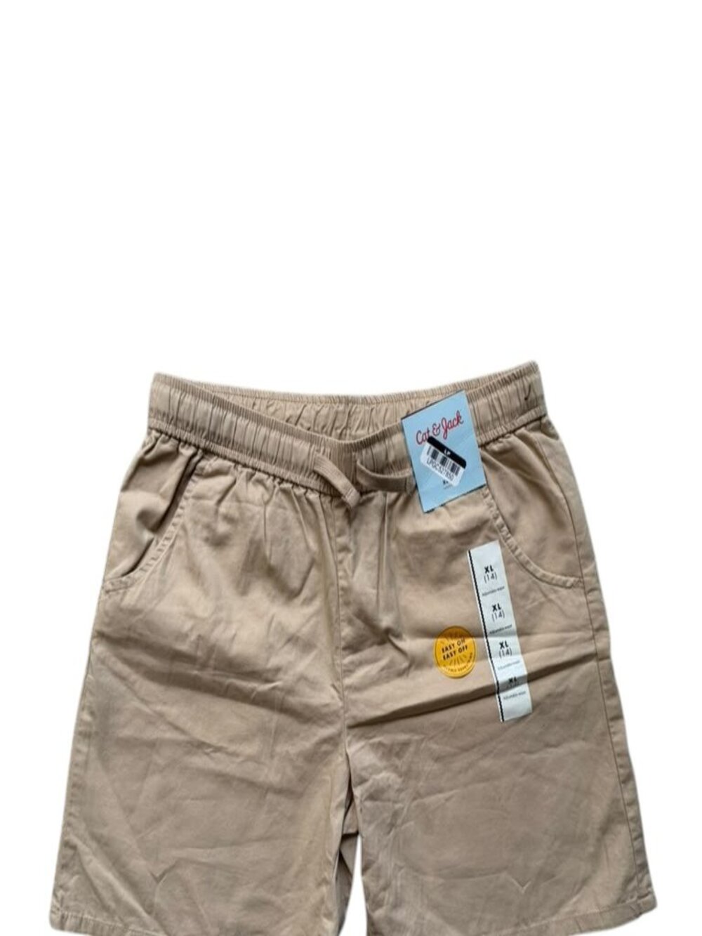 Cat & Jack Boys 14 Khaki School Uniform Chino Shorts NWT.